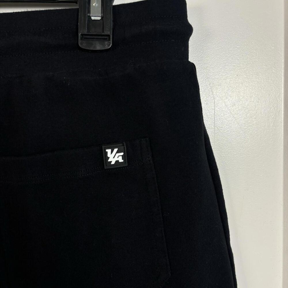 YoungLA Athletic Sweat Shorts Mens Large Black 5” Inseam Gym Workout Drawstring - Picture 5 of 8